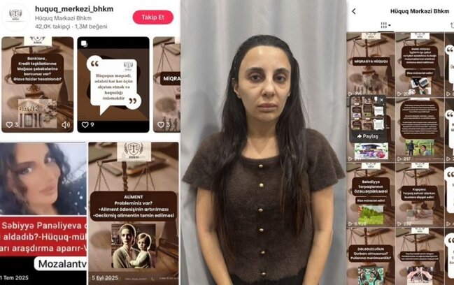 "TikTok"da hüquqşünas adı ilə yarım milyona yaxın dələduzluq etdi