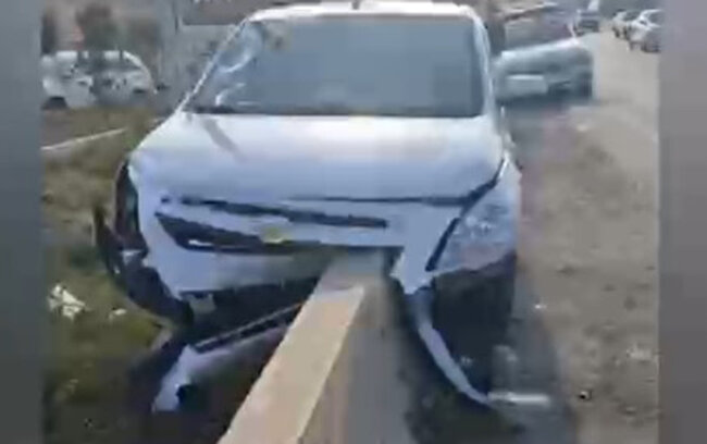 Bakı-Sumqayıt yolundakı dəhşətli qəzanın - Videosu