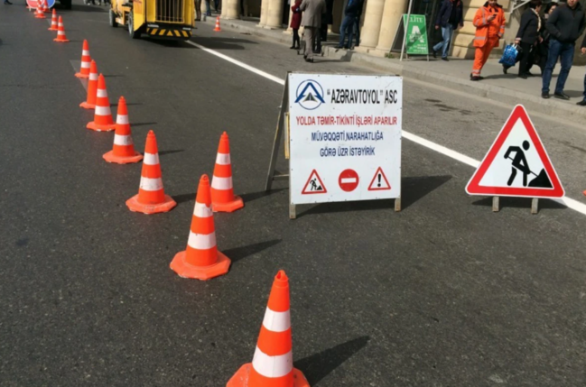 Sabah bu yolun bir hissəsində hərəkət tam məhdudlaşdırılacaq