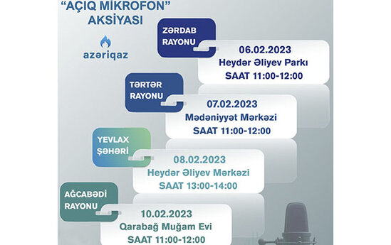 "Azəriqaz"ın "Açıq mikrofon" aksiyaları davam edir