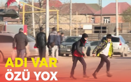 Sakinlər şikayət edir: Binəqədidə məktəbin yaxınlığında TƏHLÜKƏLİ YOL -VİDEO