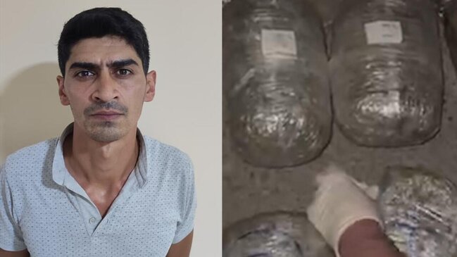 Səbail rayonunda narkokuryer saxlanıldı: 10 kq marixuana aşkarlandı