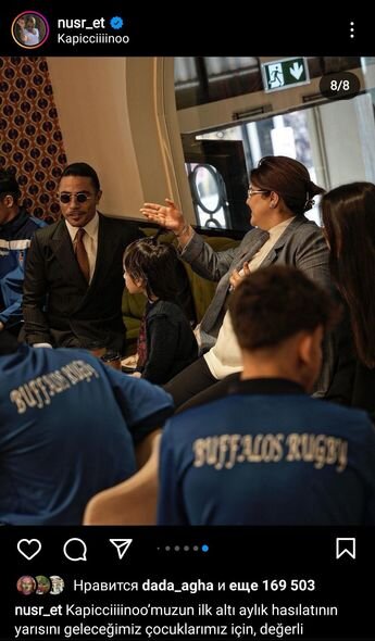 Aşpaz Nusret qazancının 50 faizini kimsəsiz uşaqlara bağışladı - FOTO