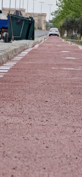 Bakıda "kreativ" velosiped yolu: Böyrək daşının düşməsinə faydalıdır - FOTO/VİDEO