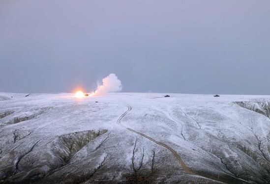 "Qardaş yumruğu" təlimində tanklar, təyyarələr, helikopterlər və PUA-lardan istifadə edilib - FOTO