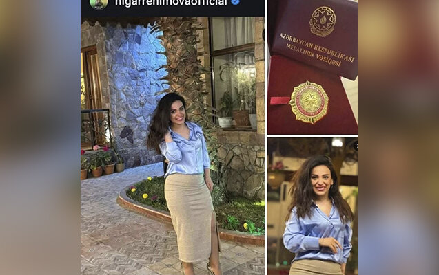 Müğənniyə medal verilməsi gündəm yaratdı - "Necə aldığını açıqlamır"