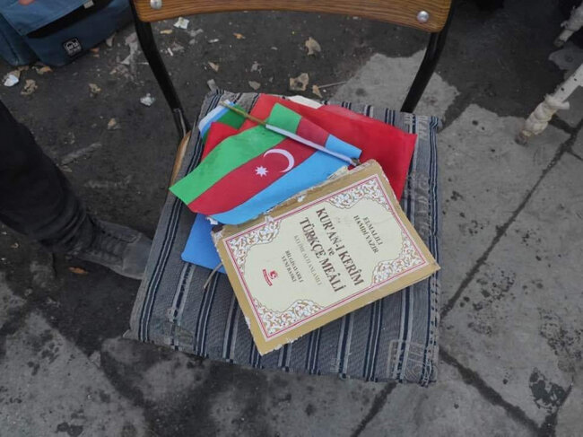 Azərbaycanlı tələbələrin qaldığı evdən çıxanlar - FOTO