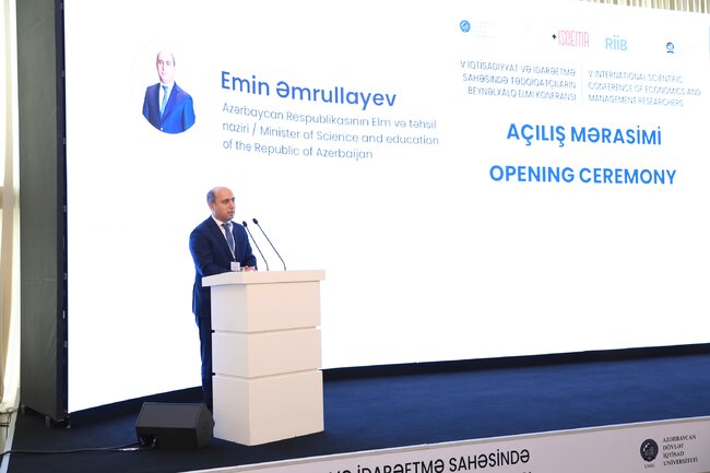V İqtisadiyyat və İdarəetmə Sahəsində Tədqiqatçıların Beynəlxalq Elmi Konfransı keçirilir