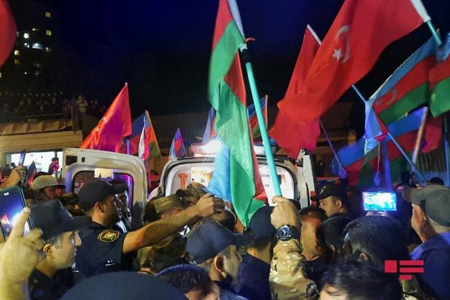 Şəhid leytenantımız dəfn edildi - FOTOLAR