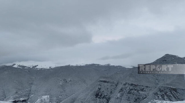 Azərbaycana ilk qar yağıb - FOTO
