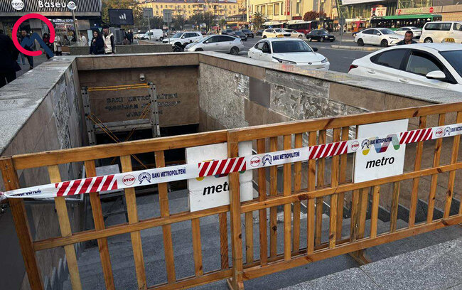 "Nəriman Nərimanov"un çıxışlarından biri bağlandı - Fotolar