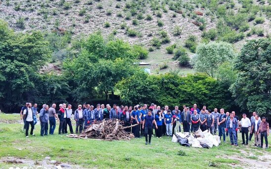Bir sıra bölgələrdə çay sahilləri tullantılardan təmizlənib - FOTO