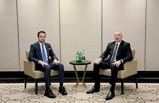 İlham Əliyevin Əbu-Dabidə Müsəlman Ağsaqqalları Şurasının baş katibi ilə görüşü olub