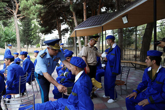 Zakir Həsənov yaralılarla görüşdü -- FOTO/VİDEO