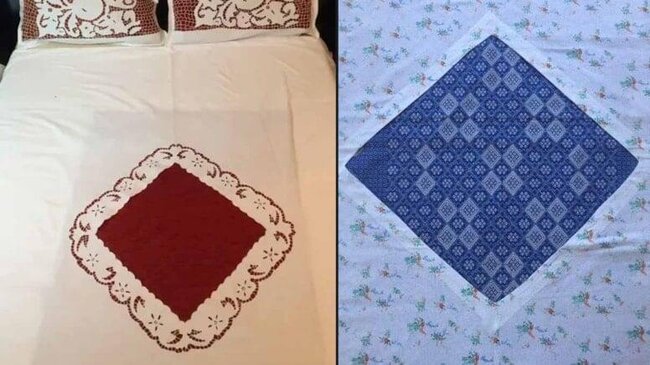 Köhnə yorğan üzlərinin ortasındakı brilliant dəlik məhz BUNA GÖRƏ İMİŞ