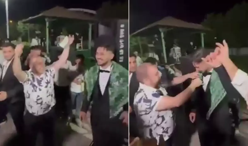 Toyda maraqlı hadisə: Bəyin yaxasına pul yerinə 400 minlik çek taxıldı