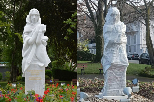 Fransada yaşayan soydaşlarımız Evian-lö Bən şəhər meriyasına etiraz ediblər