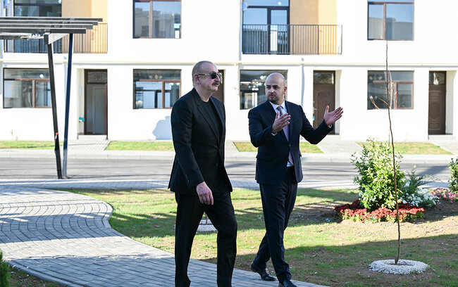 Prezident Zəngilanda gedən işlərlə tanış oldu - Fotolar