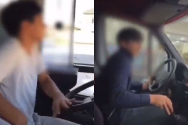 Bakıda yeniyetməyə avtobus sürməyə icazə verən valideyn cəzalandırıldı - VİDEO