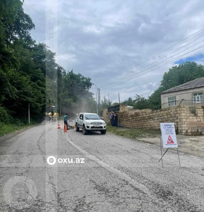 Qubada su borusu fontan vurdu: Sakinə dəyən zərəri kim ödəyəcək?