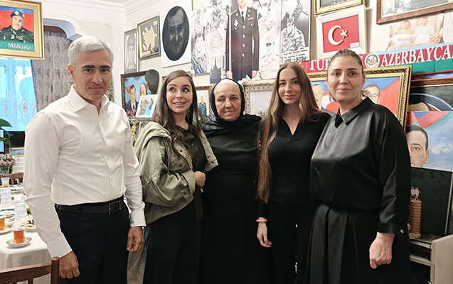 Leyla və Arzu Əliyevalar Polad Həşimovun evində - Fotolar