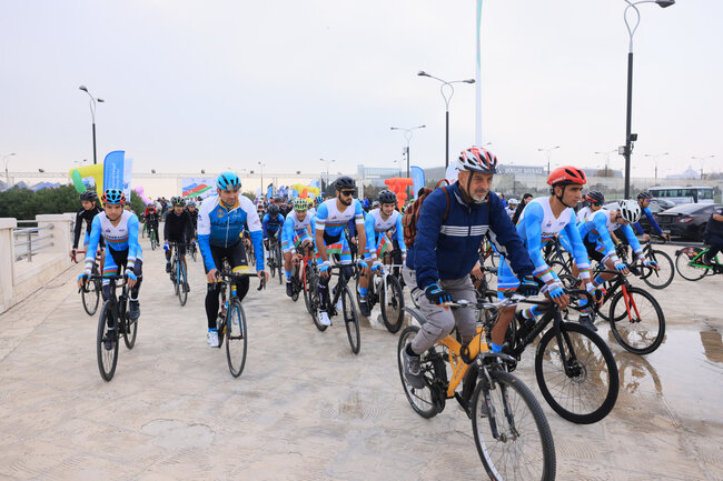 9 Noyabr – Dövlət Bayrağı Günü münasibətilə veloyürüş keçirilib - FOTO