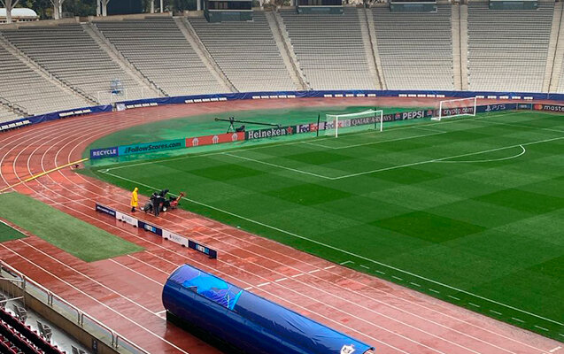 Respublika stadionunda "Qarabağ"ın oyunu öncəsi vəziyyət necədir? - Video