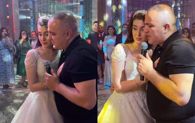 Eldənizin ifası qızını kövrəltdi - Video