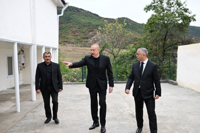 İlham Əliyev Xocalı rayonunun Seyidbəyli kəndində olub