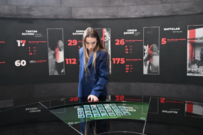 Leyla Əliyeva və Alyona Əliyeva Gəncə Memorial Kompleksini və Milli Qəhrəman Natiq Qasımovun ailəsini ziyarət ediblər