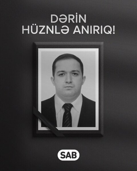 Faciəvi şəkildə vəfat edən Cümşüd BU MƏŞHUR ŞİRKƏTDƏ ÇALIŞIRMIŞ - FOTO