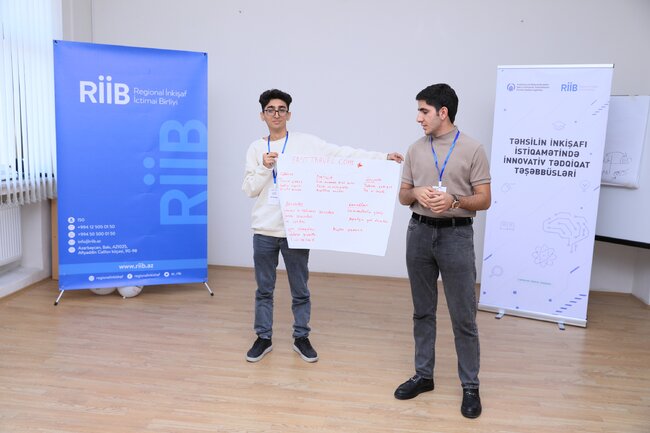 "Təhsilin inkişafı istiqamətində innovativ tədqiqat təşəbbüsləri" layihəsi çərçivəsində regionlarda keçirilən təlimlər başa çatıb