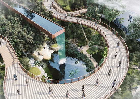 Bakıda "Alov qüllələri"nin yanında möhtəşəm park salınır - FOTO