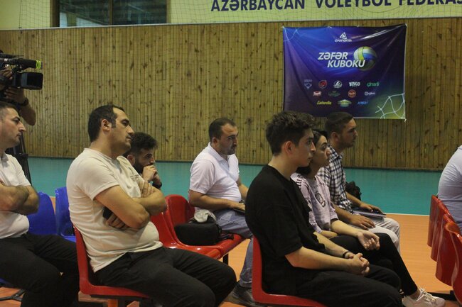 Voleybol üzrə Zəfər Kubokunun püşkü atıldı - FOTOLAR