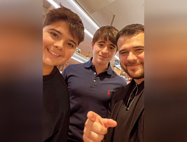 Emin Ağalarovdan əkiz oğulları ilə bağlı paylaşım - FOTO