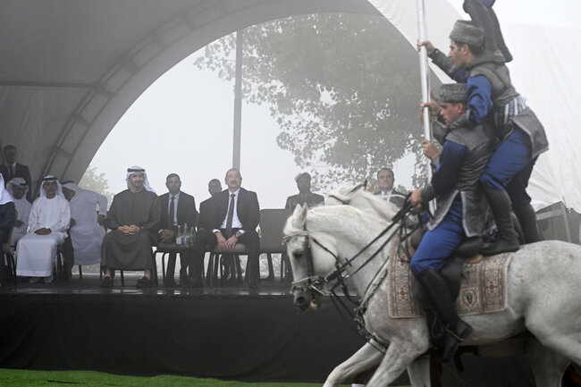 Cıdır düzündə Qarabağ atlarının şousunu izlədilər - Fotolar