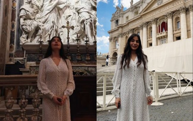 Leyla Əliyeva Romadan paylaşım etdi - Video