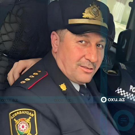 Xidməti vəzifələrini icra edərkən qəfil ölən polis kapitanı Zahid Mahmudovun FOTOSU