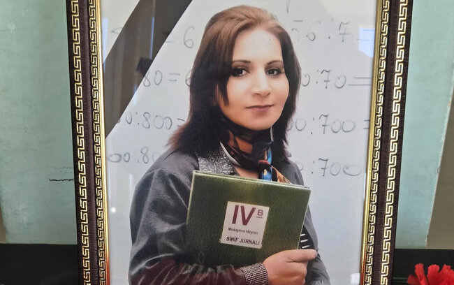 Şamaxıda müəllim vəfat etdi - Foto