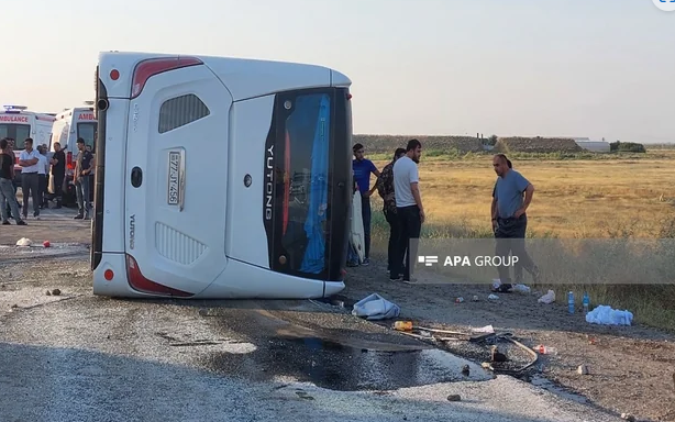 Azərbaycanda DƏHŞƏTLİ QƏZA! 30-dan çox yaralı var - YENİLƏNİB+FOTOLAR