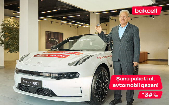Bakcell lotereyasında 7-ci lüks avtomobil uduldu!