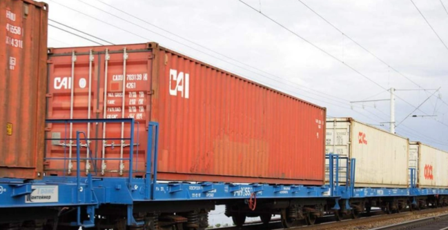 Gürcüstana dəmir yolu ilə daxil olmuş yüklərdə Azərbaycan ilk pilləyə yüksəlib