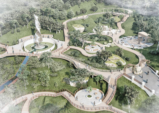 Bakıda "Alov qüllələri"nin yanında möhtəşəm park salınır - FOTO