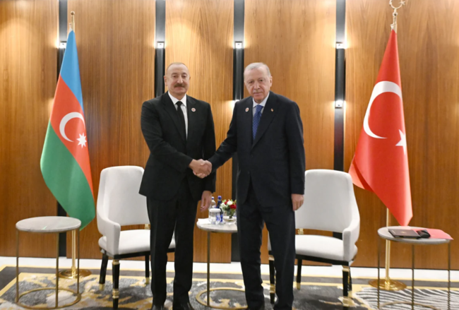 İlham Əliyevin Bişkekdə Rəcəb Tayyib Ərdoğanla görüşü olub - FOTO - VİDEO