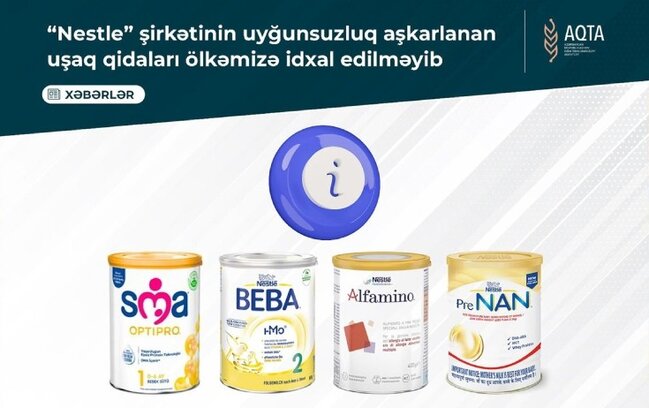 "Nestle"nin uşaq qidalarında uyğunsuzluq aşkarlandı