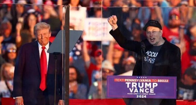 İlon Mask Trampa xərclədiyi pulun 546 qatını qazandı