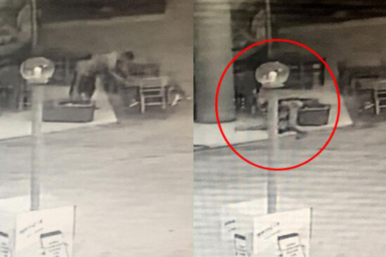 Bir neçə dəfə qalxdı-yıxıldı, sonda can verdi - VİDEO