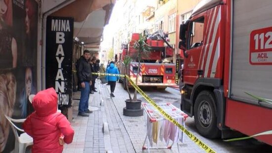 Yanğın zamanı insanları BELƏ XİLAS ETDİLƏR - FOTO