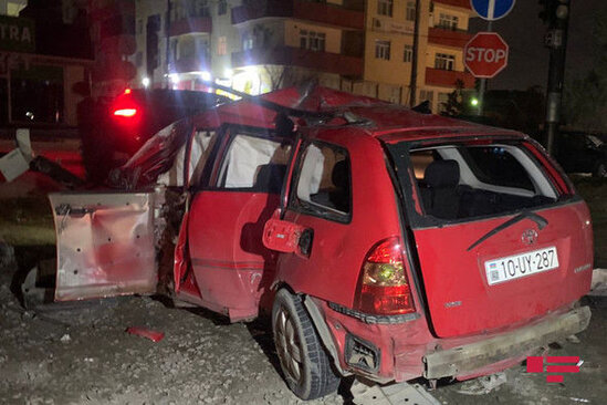 Azərbaycanda dəhşətli qəza: Polislər ağır xəsarət aldılar - FOTO/VİDEO