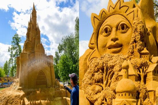 Qumdan möcüzələr yaratdılar - FOTO